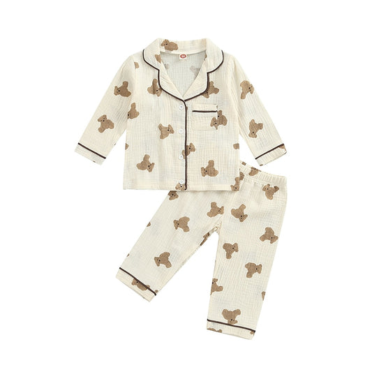 Baby Kids Unisex Casual Pajama Suit